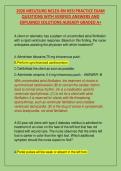 2026 MED&sol;SURG NCLEX-RN HESI PRACTICE EXAM QUESTIONS WITH VERIFIED ANSWERS AND EXPLAINED SOLUTIONS ALREADY GRADED A&plus;