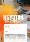 HSY3704 Assignment 1  Due March 2026  - Distiction Guaranteed  &lowbar;UNISA