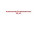 NR507 Final Exam Study Guide Week 5-8 Graded A&plus; 2026-2027