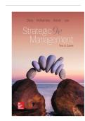 TEST BANK FOR Strategic Management&colon; Text and Cases 9th Edition by Gregory Dess&comma; Gerry McNamara&comma; Alan Eisner ISBN&colon;978-1259813955 COMPLETE GUIDE ALL CHAPTERS COVERED 100&percnt; VERIFIED A&plus; GRADE ASSURED&excl;&excl;&excl;&excl;NEW LATEST UPDATE&excl;&excl;&excl;&excl;&excl;
