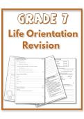 Grade 7 Life Orientation Revision &lpar;Term 1 &ndash; 4&rpar;