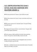 CLC CERTIFICATION PRACTICE EXAM 2 ACTUAL EXAM 2026 QUESTIONS WITH SOLUTIONS GRADED A&plus;