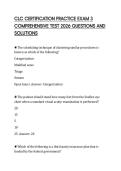 CLC CERTIFICATION PRACTICE EXAM 3 COMPREHENSIVE TEST 2026 QUESTIONS AND SOLUTIONS
