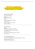 WGU C213 - Accounting Practice Equations and Formulas Study Guide with Complete Solution &vert; New Update 2026 