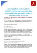 NGN NCLEX PN ACTUAL EXAM 2026&sol;2027 Complete Questions and Verified Answers with Rationales Already Graded A&plus; Pass Guaranteed - A&plus; Graded
