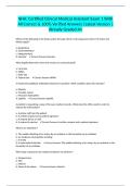 NHA&colon; Certified Clinical Medical Assistant Exam 1 With All Correct & 100&percnt; Verified Answers &vert;Latest Version &vert;Already Graded A&plus;