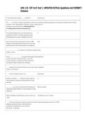 AHS 131 HIT Unit Test 2 UPDATED ACTUAL Questions and CORRECT  Answers 