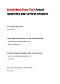 Dutch Bros Flow Test Actual Questions and Correct Answers 2026 Updated