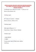 CHEM 334 &lpar;HANDY&rpar;&colon; REAGENTS AND EXAM 3 REVIEW QUESTIONS  AND CORRECT DETAILED ANSWERS &lpar;VERIFIED ANSWERS&rpar;  ALREADY GRADED A&plus;
