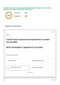WGU D637 Curriculum and Instructional Strategies 0bjective Assessment &vert; OA V1 and V2 &vert; Questions and Answers &vert; 2026 Update &vert; 100&percnt; Correct&period;