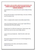 NHSA DRUG AND ALCOHOL ABUSE EXAM QUESTIONS AND  CORRECT DETAILED ANSWERS &lpar;VERIFIED ANSWERS&rpar;  ALREADY GRADED A&plus;