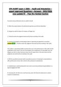 CPA AUDIT exam 1 2026  &ndash; Audit and Attestation &ndash; 200 expert approved Questions &plus; Answers - 2025&sol;2026 new update&excl;&excl;&excl;&excl;  - Pass the Hardest Section