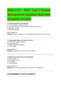 WGU C721 &ndash; NJP1 Task 1 Change Management &vert; Updated 2026 Complete Solution &vert; Verified Answers &vert; Graded A&plus;
