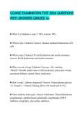 OCANZ EXAMINATION TEST 2026 QUESTIONS WITH ANSWERS GRADED A&plus;