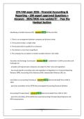 CPA FAR exam 2026 - Financial Accounting & Reporting &ndash; 200 expert approved Questions &plus; Answers - 2025&sol;2026 new update&excl;&excl;&excl;&excl;  - Pass the Hardest Section