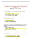 NR601 WEEK 5 QUIZ&colon; THYROID MANAGEMENT & DIABETES CARE &vert; QUESTIONS AND ANSWERS &vert; 2026 UPDATE &vert; WITH COMPLETE SOLUTION