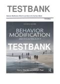 test bank for Behavior Modification&colon; What It Is and How To Do It&comma; 11th Edition by Garry Martin and Joseph Pear&period;
