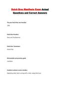 Dutch Bros Manifesto Exam Actual Questions and Correct Answers