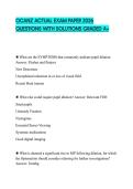 OCANZ TEST BANK 2026 QUESTIONS WITH SOLUTIONS GRADED A&plus;