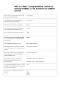 NURS 5315&colon; Exam 5 Concept and Clinical Condition &lpar;GI  System&rpar; UPDATED ACTUAL Questions and CORRECT  Answers