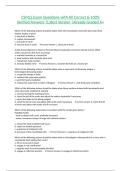 CSMLS Exam Questions with All Correct & 100&percnt; Verified Answers &vert;Latest Version &vert;Already Graded A&plus;