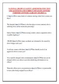 NATIONAL HIGHWAY SAFETY ADMINISTRATION TEST  ONE QUESTIONS AND CORRECT DETAILED ANSWERS  &lpar;VERIFIED ANSWERS&rpar; ALREADY GRADED A&plus;