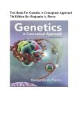 Test Bank - Genetics&colon; A Conceptual Approach&comma; 7th Edition &lpar;Pierce&comma; 2026&rpar;&comma; Chapter 1-26 &vert; All Chapters