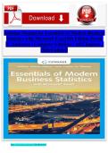 Solution Manual for Essentials of Modern Business Statistics with Microsoft Excel 8th Edition David R&period; Anderson &vert; Complete Solutions &vert; All Chapters &vert; 2026 Updated