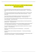 Med Lab Tech with all Correct & 100&percnt; Verified Answers &vert;Already Graded A&plus;