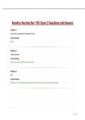 Hondros Nursing Nur 150 Exam 2 Questions and Answers&period;