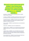 WGU D033 EXAM QUESTIONS WITH CORRECT SOLUTIONS&vert;&vert;100&percnt; GUARANTEED PASS&vert;&vert;UPDATED 2026&sol;2027 SYLLABUS&vert;&vert;ALREADY GRADED A&plus;&vert;&vert;<<NEWEST VERSION>>