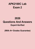 APK2100C Lab Exam 2 Study Guide PDF &vert; Anatomy & Physiology Practical Review