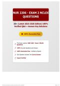 NUR 2206 - Exam 2 NCLEX Questions 25&plus; &lpar;Latest 2025-2026 Edition&rpar; 100&percnt; Verified Q&A &plus; Answer Key Solutions