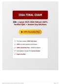 ISSA Final Exam 200&plus; &lpar;Latest 2025-2026 Edition&rpar; 100&percnt; Verified Q&A &plus; Answer Key Solutions