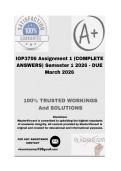 IOP3706 Assignment 1 &lpar;COMPLETE ANSWERS&rpar; Semester 1 2026 - DUE March 2026&semi; 100&percnt; Correct solutions and explanations&period; 