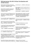 ESS Administrator 201 ePO 5&period;10 Exam Test Questions with Verified Answers