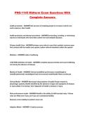 PNG-1145 Midterm Exam Questions With Complete Answers 