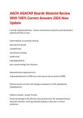 AACN AGACNP Boards Material Review  With 100&percnt; Correct Answers 2026 New  Update Exam Test Bank&colon; Questions with 100&percnt; Correct Detailed Answers &ndash; Already Passed and Graded A&plus; Brand New Version