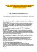 ASIS PCI - PROFESSIONAL CERTIFIED INVESTIGATOR VERIFIED EXAM SOLUTIONS - COMPREHENSIVE QUESTIONS AND ANSWERS - CURRENT VERSION &lpar;2026&sol;2027&rpar;