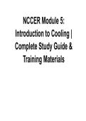NCCER Module 5 &ndash; Introduction to Cooling Complete Study Guide & Training Materials &vert; 2026 Update