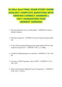 NJ Blue Seal FINAL EXAM STUDY GUIDE  2026&sol;2027 COMPLETE QUESTIONS WITH  VERIFIED CORRECT ANSWERS &vert;&vert;  100&percnt; GUARANTEED PASS  <NEWEST VERSION> 