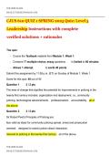 CJUS 610 QUIZ 1 SPRING 2025 Quiz&colon; Level 5 Leadership Instructions with complete verified solutions &plus; rationales