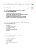 Managerial Accounting 10th Edition Test Bank 2026&sol;2027 &ndash; Edmonds &vert; Fundamental Concepts &vert; Exam Questions &vert; Chapters 1&ndash;All