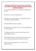 PROGRESS ASSESSMENT &lpar;NHSA-MODULE 1&rpar; QUESTIONS  AND CORRECT DETAILED ANSWERS &lpar;VERIFIED ANSWERS&rpar;  ALREADY GRADED A&plus;