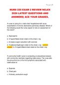 NURS 220 EXAM 2 REVIEW NCLEX  2026 LATEST QUESTIONS AND  ANSWERS&vert; ACE YOUR GRADES&period;