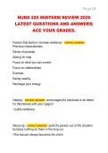 NURS 220 MIDTERM REVIEW 2026  LATEST QUESTIONS AND ANSWERS&vert;  ACE YOUR GRADES&period; 