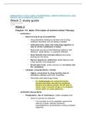 NR566 WEEK 2 STUDY GUIDE&colon; ANTIMICROBIAL THERAPY PRINCIPLES &vert; 2026 UPDATE &vert; WITH COMPLETE SOLUTION