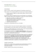 Samenvatting hoorcollege homeostase&comma; osmose & diffusie Huidtherapie De huid &lpar;GHU-V1CURSUS1-19&rpar;