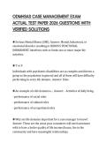 ODMHSAS CASE MANAGEMENT EXAM ACTUAL TEST PAPER 2026 QUESTIONS WITH VERIFIED SOLUTIONS