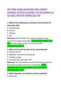 APP Final Exam Preparation &vert; Questions & Correct Answers